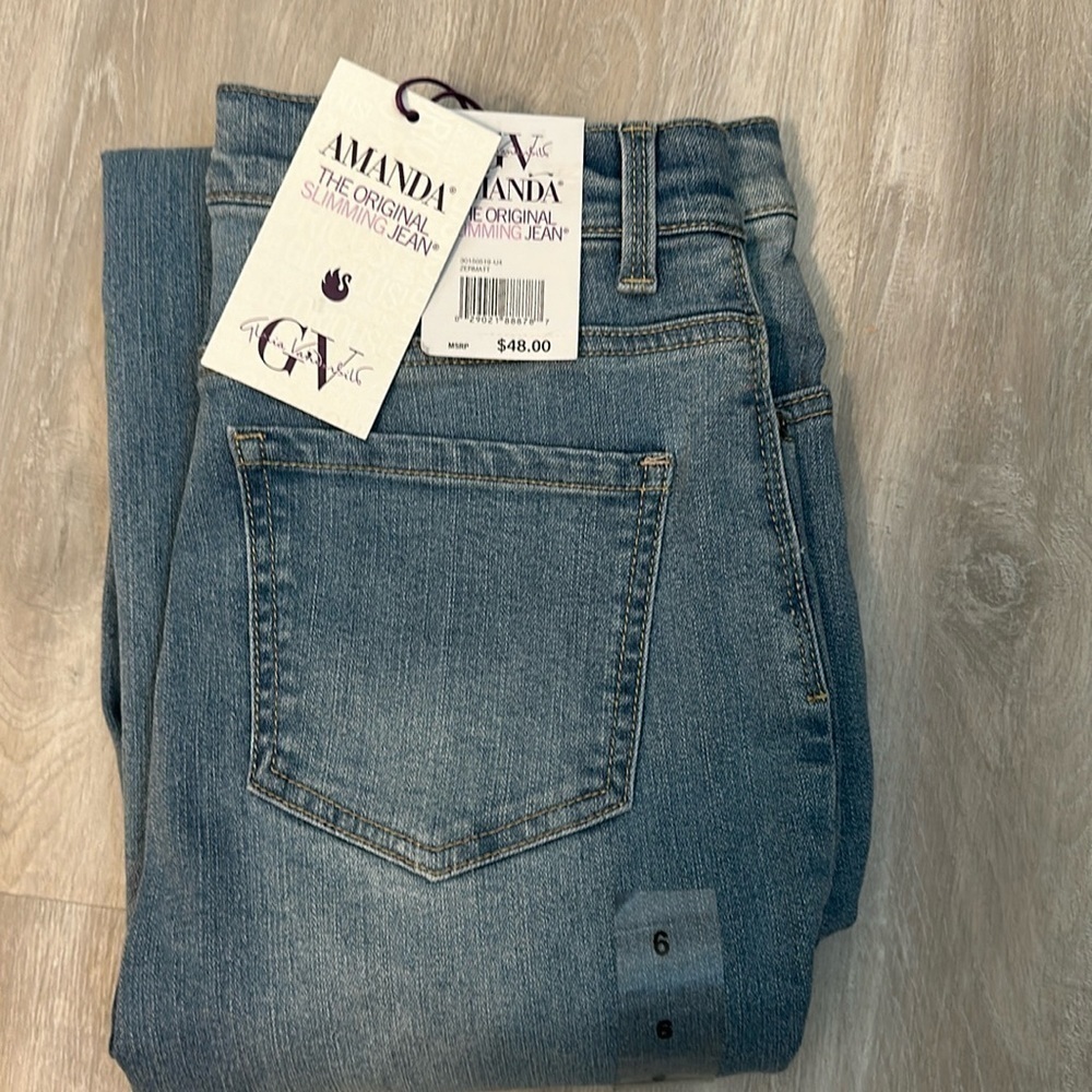 GLORIA VANDERBILT AMANDA SLIMMING JEAN SZ 6A CAREER EVERYDAY DATE NIGHT